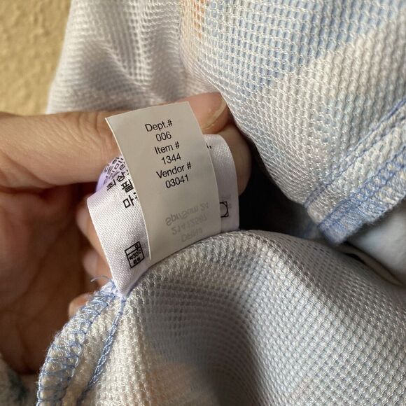 Eddie Bauer Jacket Womens PXL Windpac Peak Blue Marble‎ Shell Hooded Waist pack - Picture 7 of 13